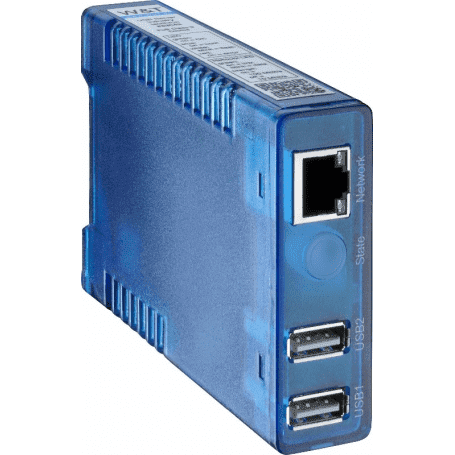 Konwerter 2x USB na Ethernet do podłączenia pirometru lub kamery za pośrednictwem sieci LAN