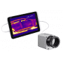 Stacjonarna kamera termowizyjna optris PI450 podłączona do tabletu